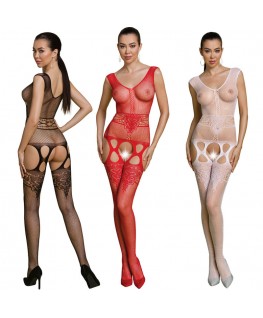 PASSION - COLLEZIONE ECO BODYSTOCKING ECO BS014 NERO