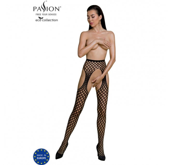 PASSION - COLLEZIONE ECO BODYSTOCKING ECO S003 NERO