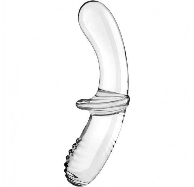 SATISFYER - DILDO DOPPIO CRISTALLO TRASPARENTE