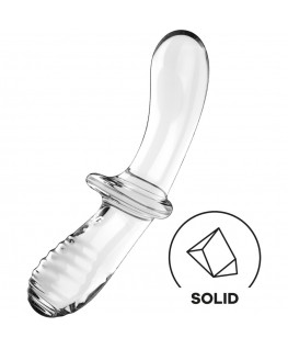 SATISFYER - DILDO DOPPIO CRISTALLO TRASPARENTE