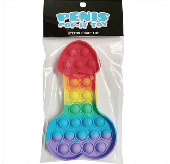 KHEPER GAMES - GIOCATTOLO ANTISTRESS PENE POP-IT MULTICOLORE