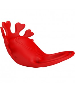 PRETTY LOVE - ANELLO VIBRATORE RUBEN 7 VIBRAZIONI IN SILICONE ROSSO