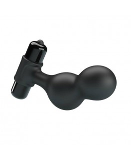 MR PLAY - PLUG ANALE VIBRATORE IN SILICONE NERO