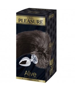 ALIVE - PLUG PIACERE ANALE IN METALLO FOX TAIL TAGLIA S