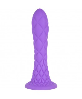 SILEXD - DILDO DA SOGNO FANTASY SILICONE LIQUIDO TERMOREATTIVO VIOLA 18,5 CM