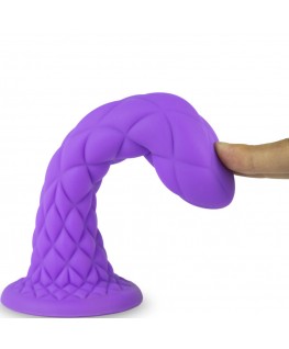 SILEXD - DILDO DA SOGNO FANTASY SILICONE LIQUIDO TERMOREATTIVO VIOLA 18,5 CM