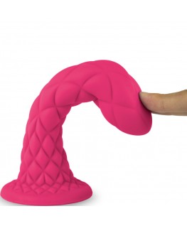 SILEXD - DILDO DA SOGNO FANTASY SILICONE LIQUIDO TERMOREATTIVO FUCSIA 18,5 CM
