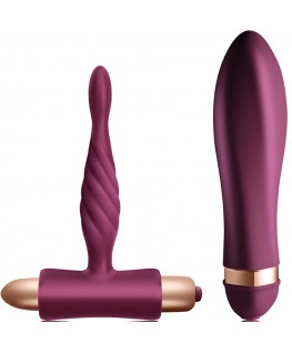 CLIMAXIMUM - KIT SFIDA VIBRATORE TWISTED + PLUG ANALE PER PRINCIPIANTI CLIMAXIMUM - KIT SFIDA VIBRATORE TWISTED + PLUG ANALE PER PRINCIPIANTI che trovi in offerta solo su SexyShopOnline a -35% di sconto