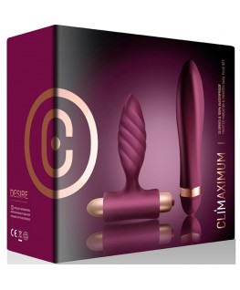 CLIMAXIMUM - DESIRE KIT VIBRATORE TWISTED + PLUG ANALE