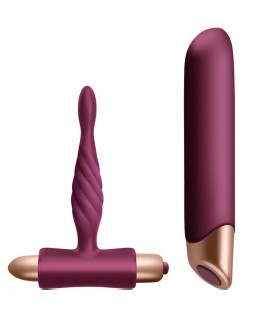 CLIMAXIMUM - KIT RAPTURE VIBRATORE CLASSICO + PLUG ANALE PER PRINCIPIANTI CLIMAXIMUM - KIT RAPTURE VIBRATORE CLASSICO + PLUG ANALE PER PRINCIPIANTI che trovi in offerta solo su SexyShopOnline a -35% di sconto