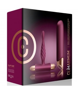 CLIMAXIMUM - KIT RAPTURE VIBRATORE CLASSICO + PLUG ANALE PER PRINCIPIANTI