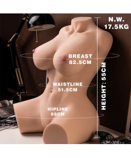 XISE - MURIEL TORSO FEMMINILE REALISTICO CON SPINTA 55 CM