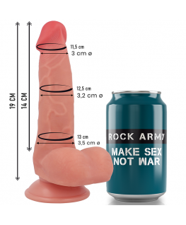 ROCKARMY - SILICONE LIQUIDO VOLPE 19 CM -O- 3,2 CM
