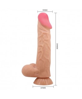 PRETTY LOVE - DILDO REALISTICO SLIDING SKIN SERIES CON VENTOSA SCORREVOLE DELLA PELLE CONTROLLO REMOTO FLESH 24 CM