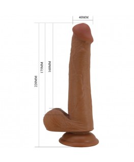 PRETTY LOVE - DILDO REALISTICO ALTO 22 CM MARRONE