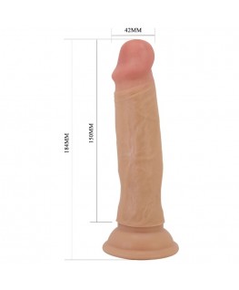 PRETTY LOVE - QUENTIN DILDO REALISTICO 18 CM CARNE