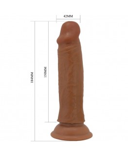 PRETTY LOVE - QUENTIN DILDO REALISTICO 18 CM MARRONE