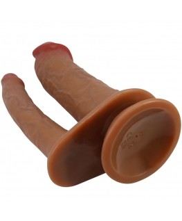 PRETTY LOVE - HULBERT DOPPIO DILDO REALISTICO CON VIBRAZIONE MULATO