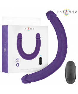INTENSE - GUNTER DILDO DOPPIO VIBRATORE 40 CM VIOLA TELECOMANDO