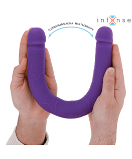 INTENSE - GUNTER DILDO DOPPIO VIBRATORE 40 CM VIOLA TELECOMANDO