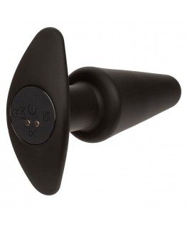 CALEXOTICS - ROCK BOTTOM TAPPO ANALE CONICO 10 VIBRAZIONI SILICONE NERO