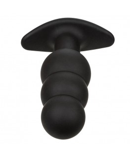 CALEXOTICS - ROCK BOTTOM PERLINE TAPPO ANALE 10 VIBRAZIONI SILICONE NERO