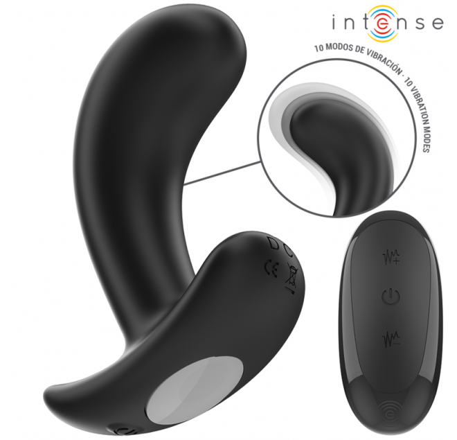 INTENSE - CHANDLER ANAL PLUG 10 VIBRAZIONI NERO TELECOMANDO