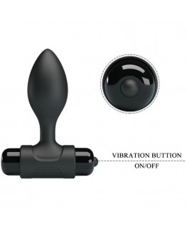 PRETTY LOVE - VIBRA BUTT 10 VIBRAZIONI PLUG ANALE NERO