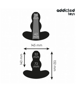 ADDICTED TOYS - TAPPO ANALE CAVO TAGLIA XXL 15,2 CM