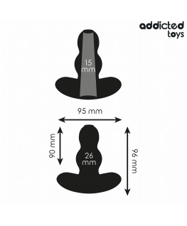 ADDICTED TOYS - TAPPO ANALE CAVO TAGLIA M 9,6 CM