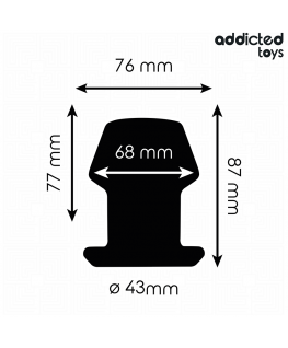ADDICTED TOYS - EXTREME HOLLOW ANAL PLUG TAGLIA M 8,7 CM