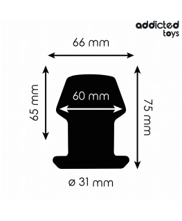 ADDICTED TOYS - EXTREME HOLLOW ANAL PLUG TAGLIA S 7,5 CM