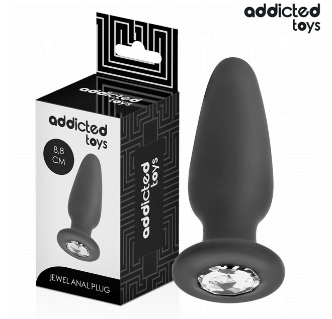 ADDICTED TOYS - PLUG ANALE CON GIOIELLO TAGLIA S 8,8 CM