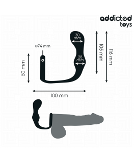 ADDICTED TOYS - PLUG ANALE CON ANELLO MODELLO 3