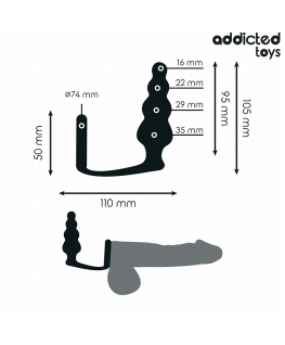 ADDICTED TOYS - PLUG ANALE CON ANELLO MODELLO 5