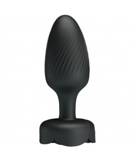 PRETTY LOVE - VARIAN PLUG ANALE CON LUCE LED NERO 10,8 CM