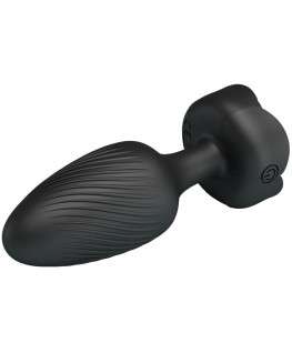 PRETTY LOVE - VARIAN PLUG ANALE CON LUCE LED NERO 10,8 CM