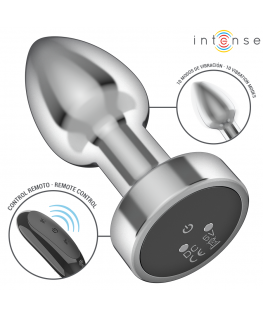 INTENSE - PLUG ANALE 10 VIBRAZIONI METALLO CON TELECOMANDO S