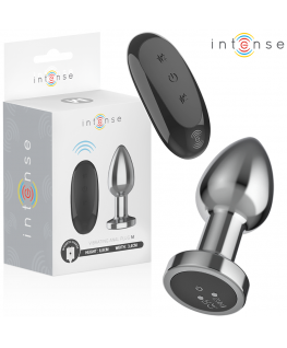 INTENSE - PLUG ANALE 10 VIBRAZIONI METALLO CON TELECOMANDO M