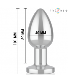 INTENSE - PLUG ANALE 10 VIBRAZIONI METALLO CON TELECOMANDO L