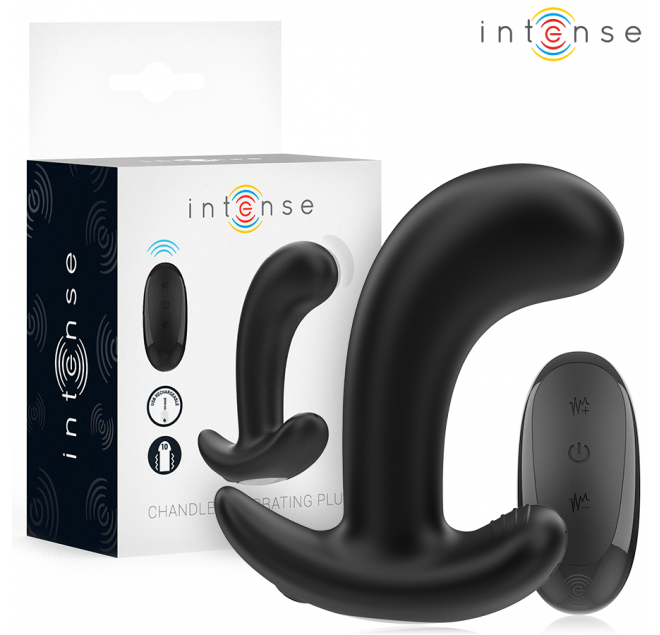 INTENSE - CHANDLER ANAL PLUG 10 VIBRAZIONI NERO TELECOMANDO