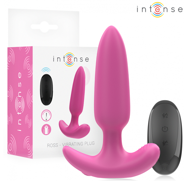 INTENSE - ROSS ANAL PLUG 10 VIBRAZIONI ROSA TELECOMANDO