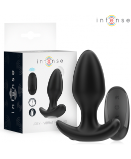 INTENSE - JOEY ANAL PLUG 10 VIBRAZIONI NERO TELECOMANDO