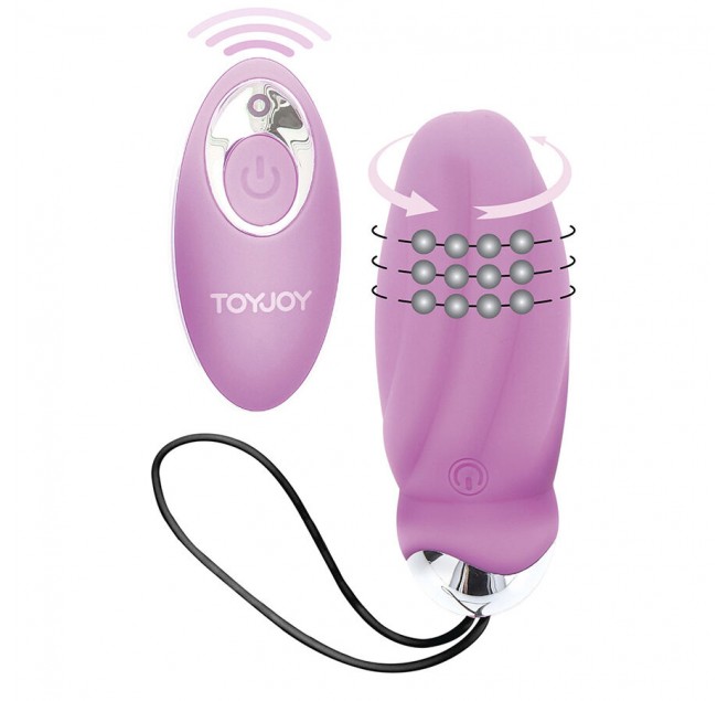 TOYJOY - VIBRATORE ROSA CON TELECOMANDO PER LA FELICITÀ CHE MI FAI CREPUSCOLARE