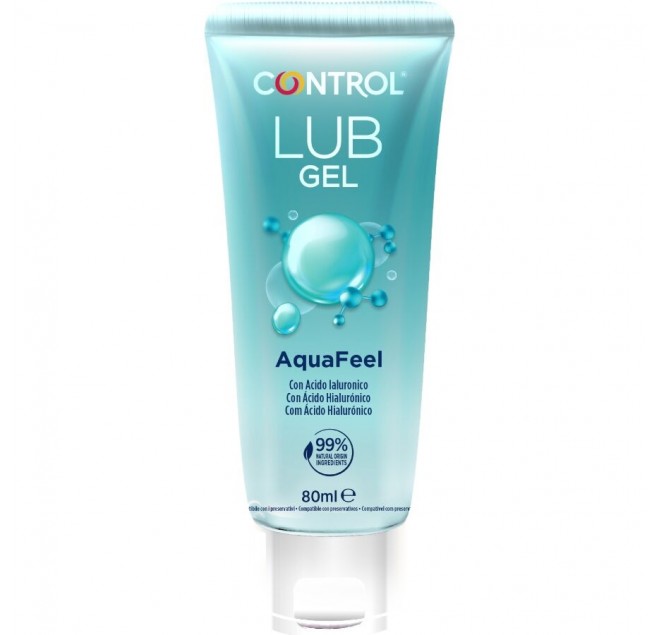 CONTROL - LUBRIFICANTE AQUAFEEL CON ACIDO IALURONICO 80 ML