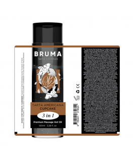 BRUMA - OLIO DA MASSAGGIO PREMIUM EFFETTO CALORE SAPORE CUPACKE 3 IN 1 - 100 ML