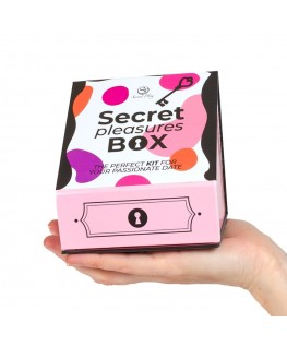 SECRET PLAY - PLEASURES BOX PER COPPIE: DADI + PROIETTILE VIBRANTE + PENNA CON PIUMA