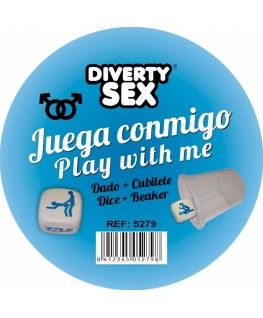 DIABLO PICANTE - DADI BIANCHI DURI CON POSIZIONI DEGLI UOMINI E CUBO