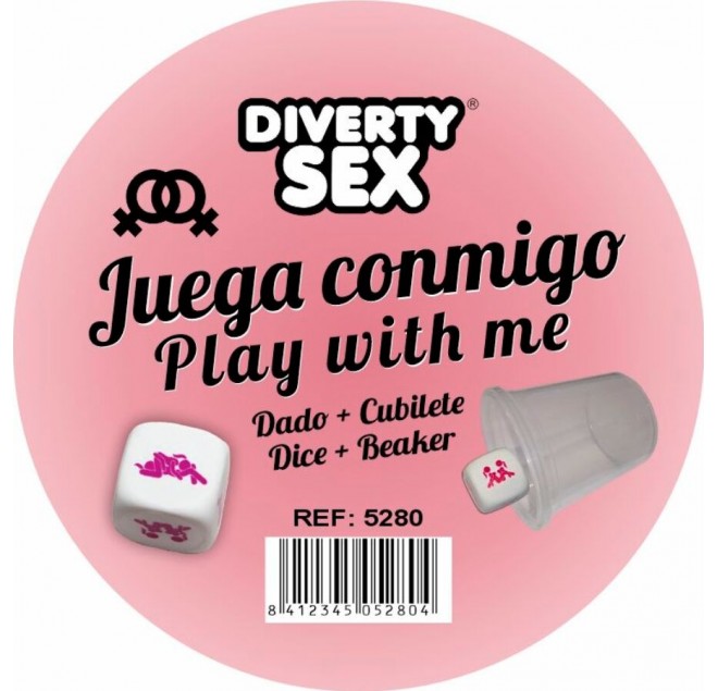 DIABLO PICANTE - DADI BIANCHI DURI CON POSIZIONI DELLA DONNA E CUBO