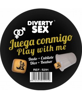 DIABLO PICANTE - DADI DORATI DURI CON POSIZIONI E CUBO